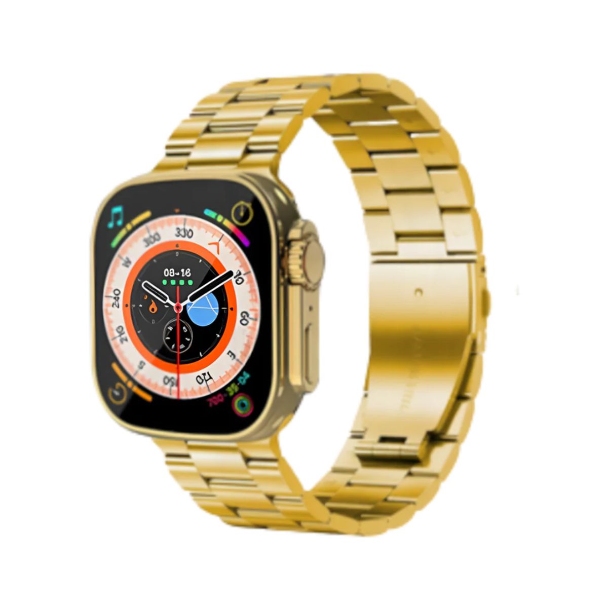 GENERICO - Smartwatch dt 900 ultra 9 + 7 correas + protector - Dorado