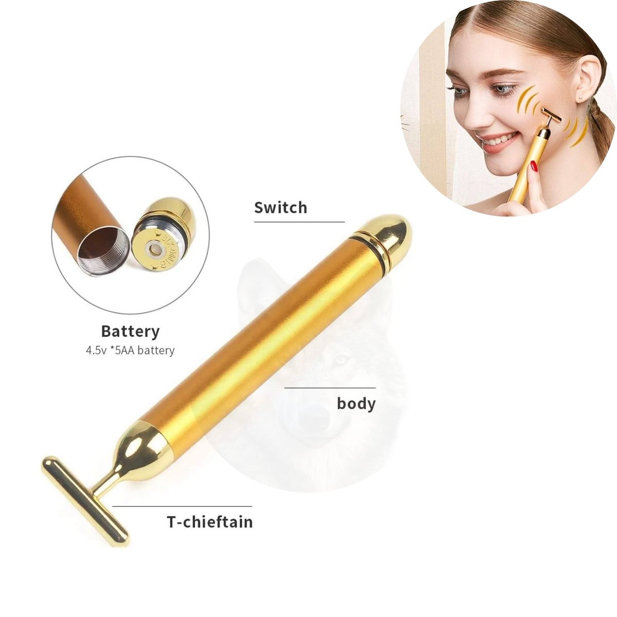 OEM - Masajeador Facial T Vibración Antiarrugas