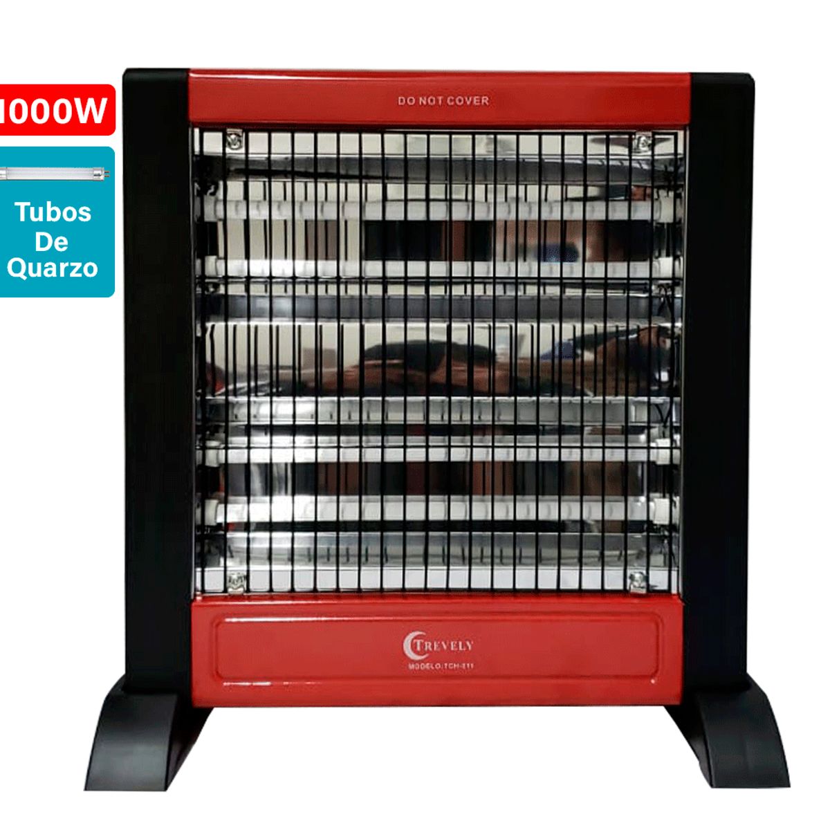 TREVELY - Calentador Eléctrico de Quarzo TCH-011  Con Detalle Estético
