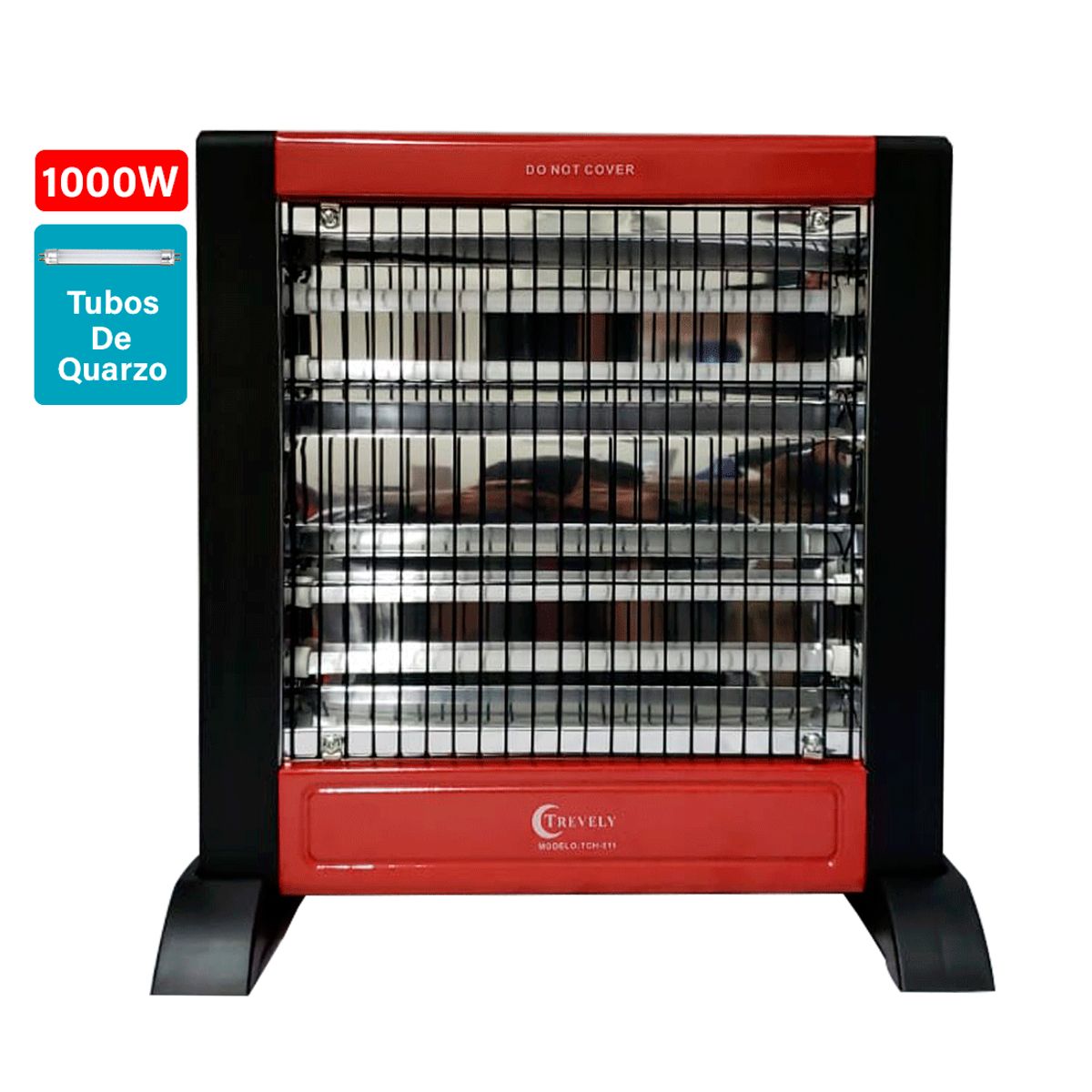TREVELY - Calentador Eléctrico de Quarzo TCH-011  Con Detalle Estético