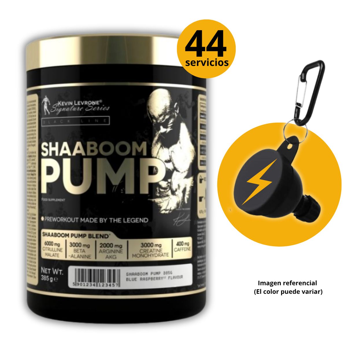KEVIN LEVRONE - SHABOOM PUMP KEVIN LEVRONE + PORTASUPLEMENTOS - PRE ENTRENO