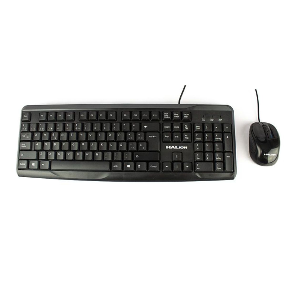 HALION - Kit Teclado + Mouse Office HA-K429C USB  DPI 1000 HALION