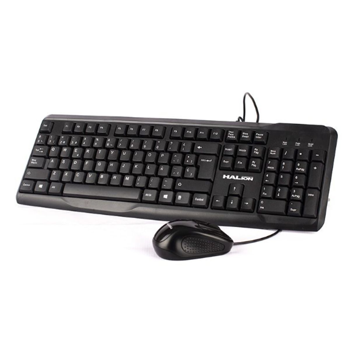 HALION - Kit Teclado + Mouse Office HA-K429C USB  DPI 1000 HALION