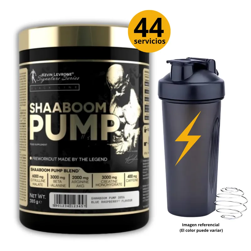 KEVIN LEVRONE - SHABOOM PUMP FRUIT PUNCH + SHAKER - PRE ENTRENO