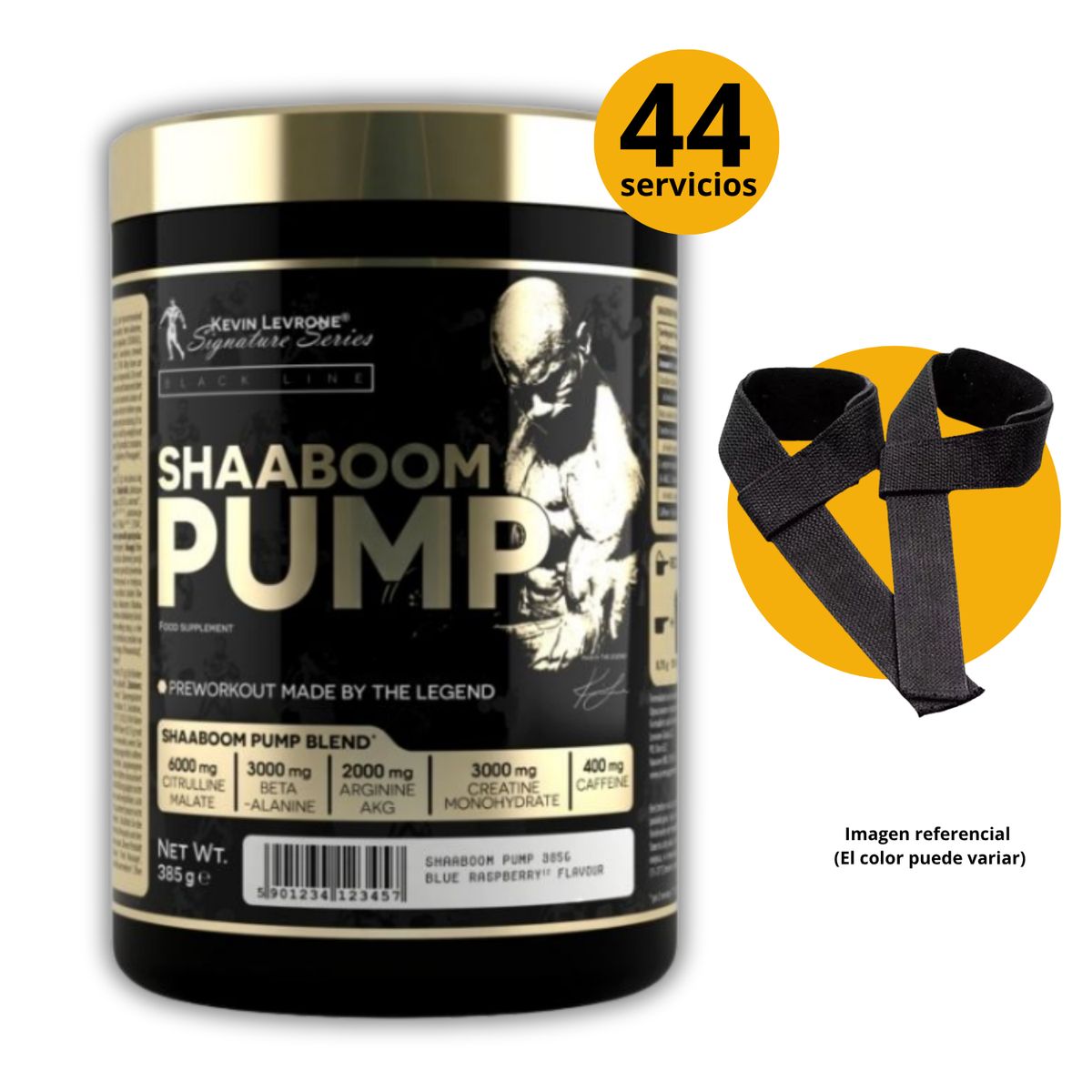 KEVIN LEVRONE - SHABOOM PUMP FRUIT PUNCH + STRAPS - PRE ENTRENO