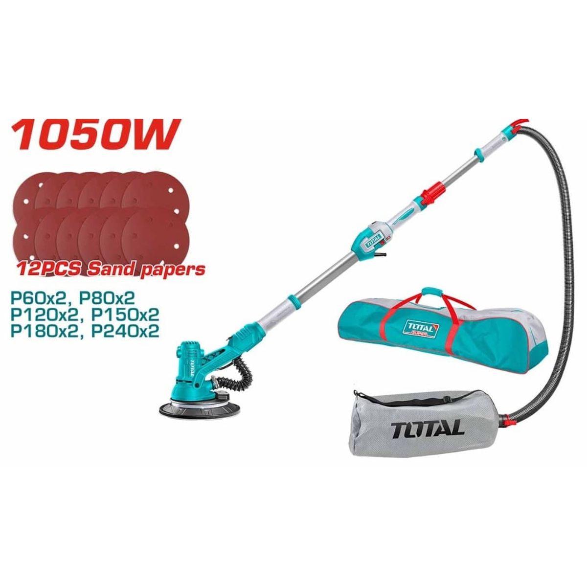 TOTAL TOOLS - LIJADORA TOTAL DE PARED Y TECHO LIVIANA