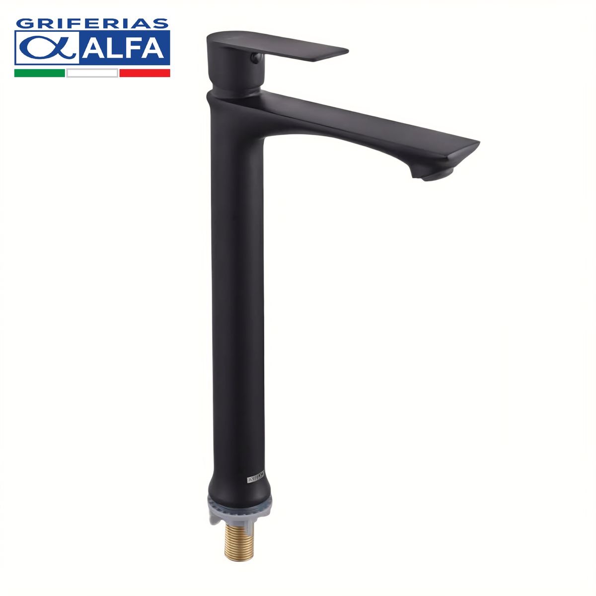ALFA - Llave Alto 30cm para Ovalin Negro Mate Pesado ALFA