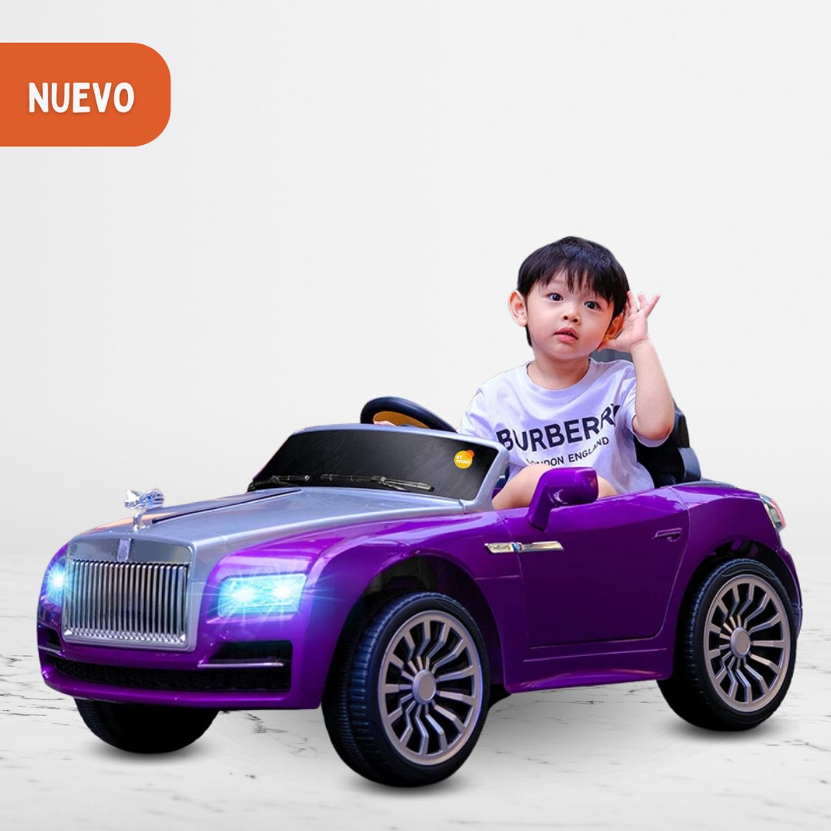 GENERICO - Carro a Batería para Niños «ROLL ROYS» Purple