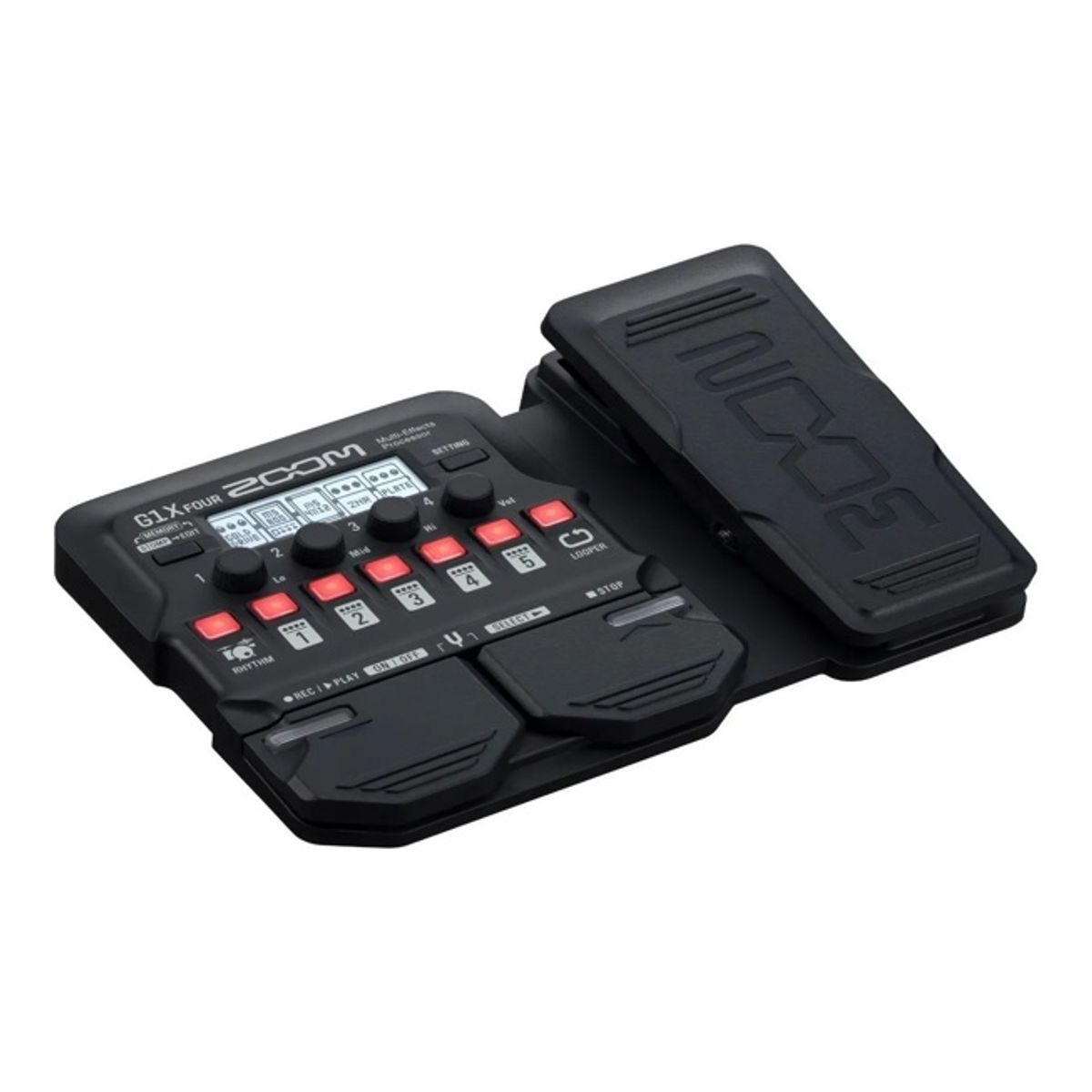 GENERICO - Pedal de Efecto Zoom G1X Four Negro para Guitarra eléctrica
