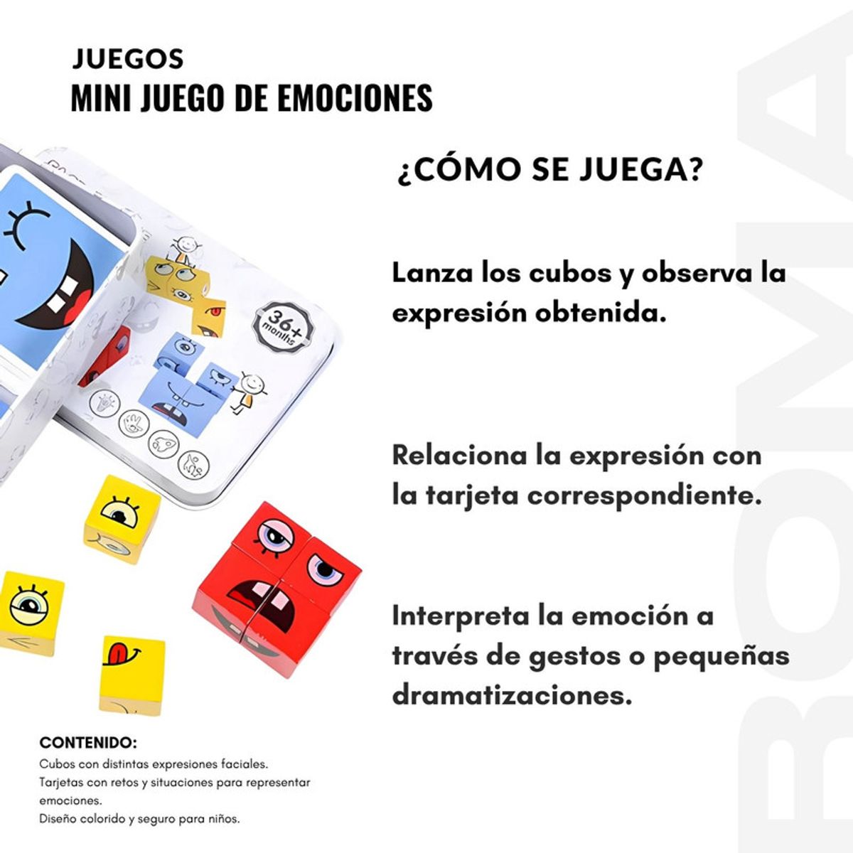 GENERICO - MINI JUEGO DE EMOCIONES - JUEGO DIDÁTICO
