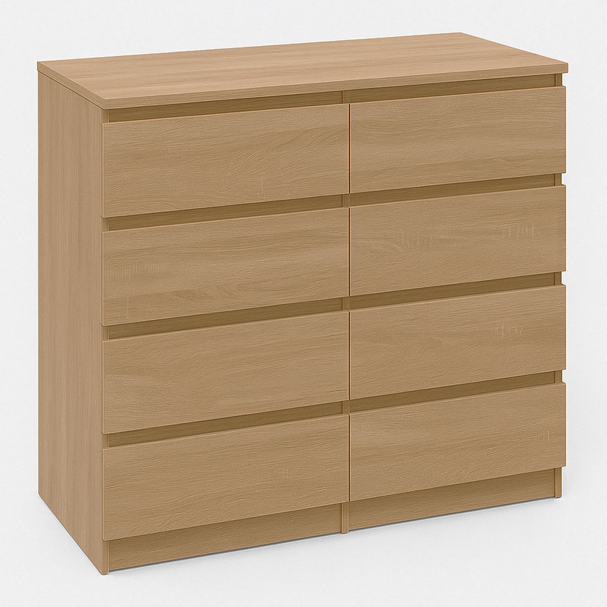 GENERICO - Comoda Melamina Duna 8 Cajones-120cm