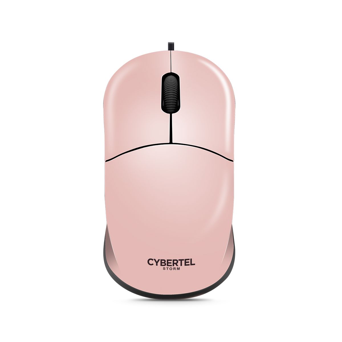 CYBERTEL - Mouse Oficina Alámbrico 1000DPI Rosado Cybertel Storm CYB M103p