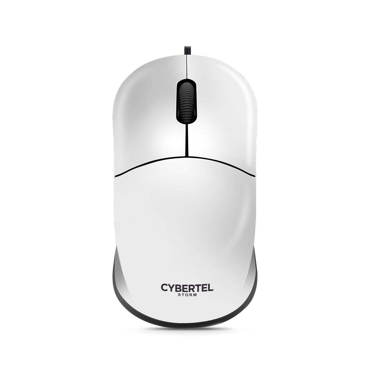 CYBERTEL - Mouse Oficina Alámbrico 1000DPI Blanco Cybertel Storm CYB M103w
