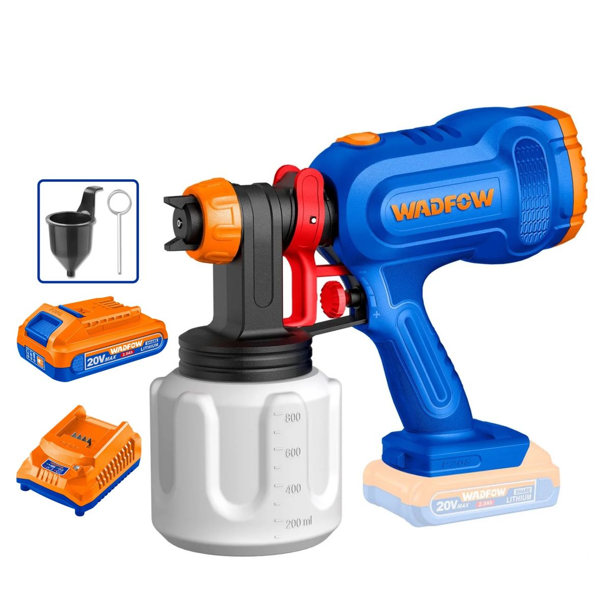 GENERICO - Pistola para Pintar 20v + Bateria + Cargador Wadfow