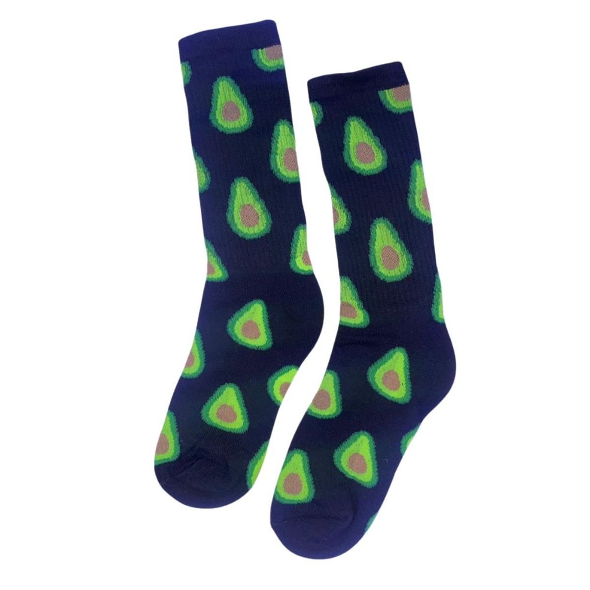 GENERICO - Medias de Algodón Diseño Aguacate Palta Unisex Negro