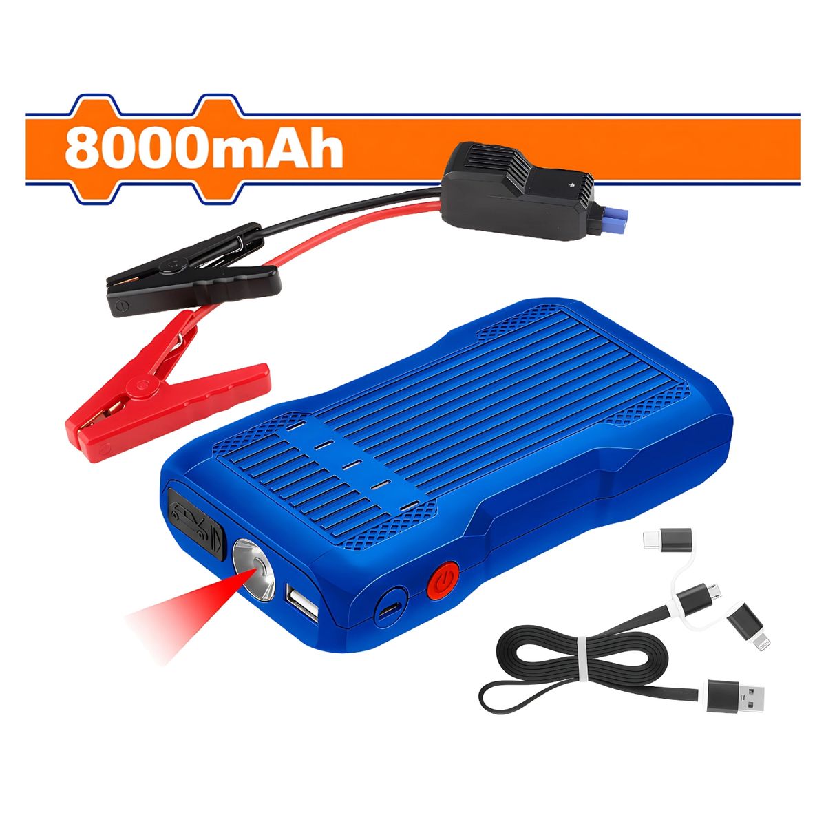 GENERICO - Arrancador de Baterías 8000mAh Wadfow