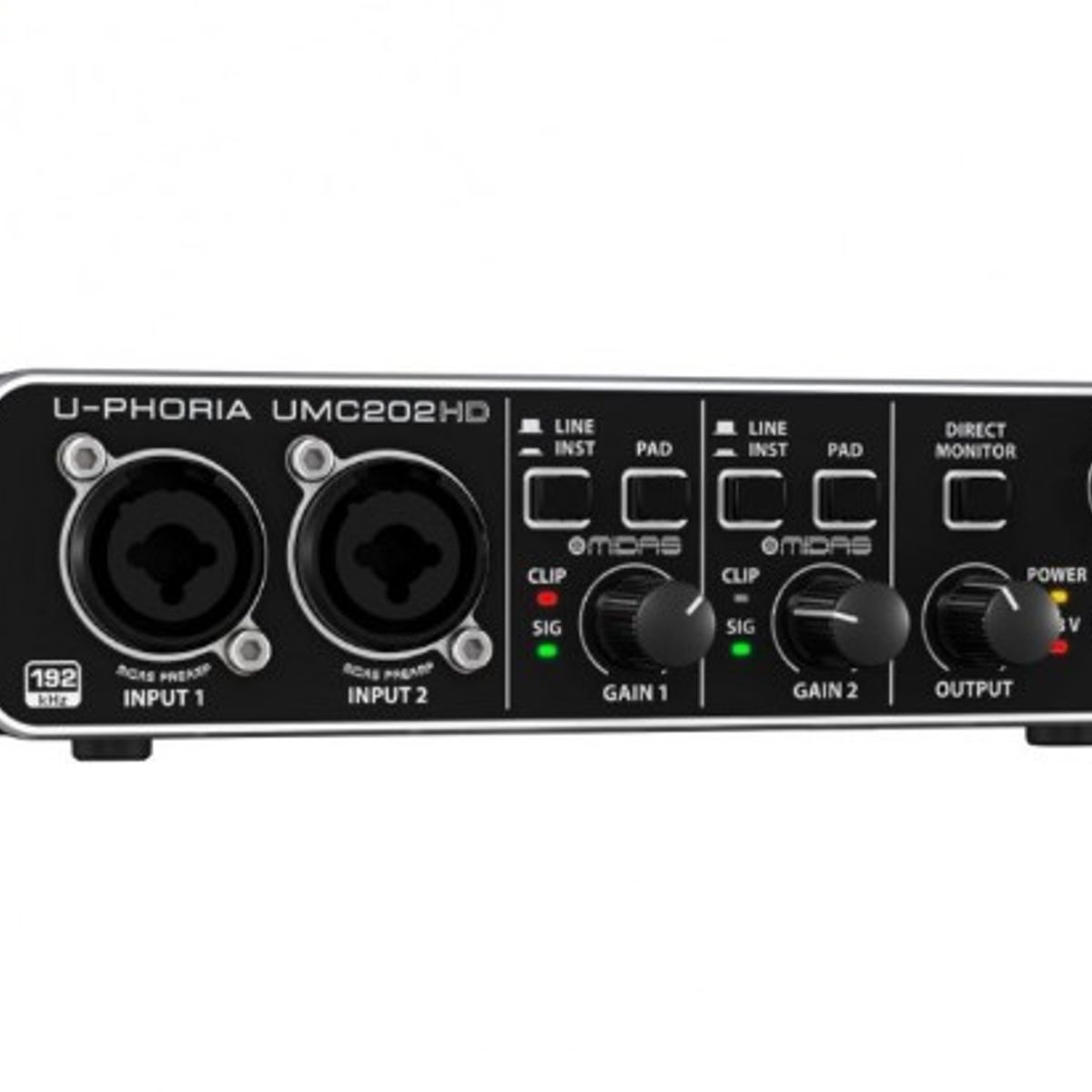 BEHRINGER - Interfaz Audio Usb Behringer U-phoria Umc202hd Color Negro