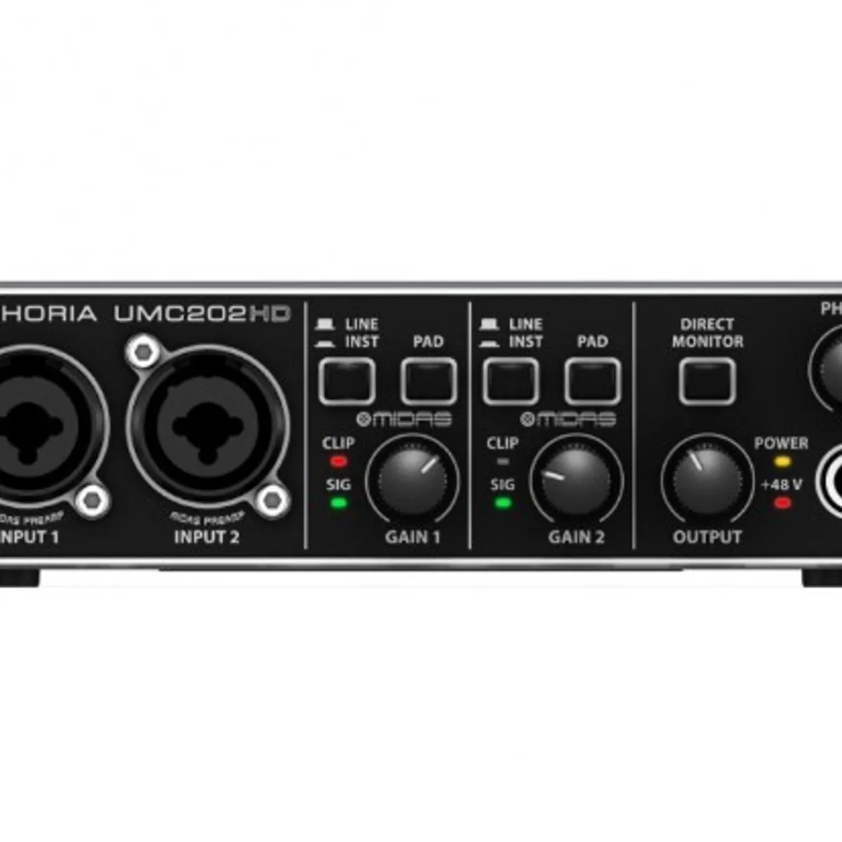 BEHRINGER - Interfaz Audio Usb Behringer U-phoria Umc202hd Color Negro