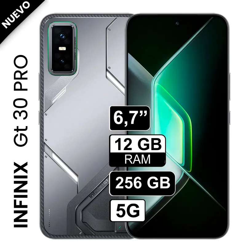 INFINIX - Celular Infinix Gt 30 Pro 5G Dual Sim 256GB 12GB Ram GRIS