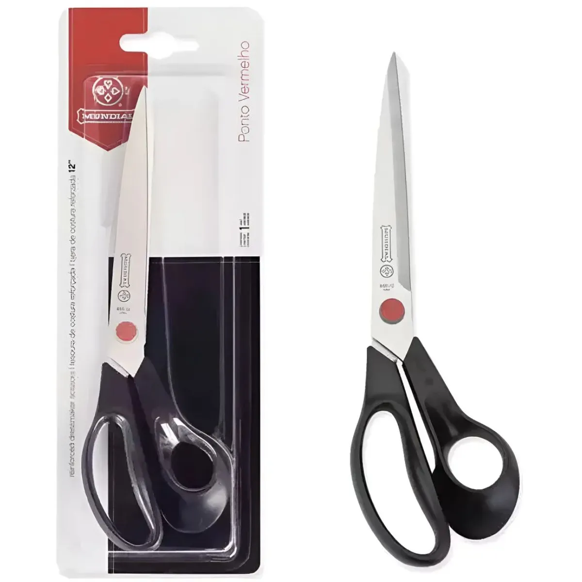 MUNDIAL - Tijera Mundial 12 PuLG Multiuso P/ Tela Costura Modista 30cm