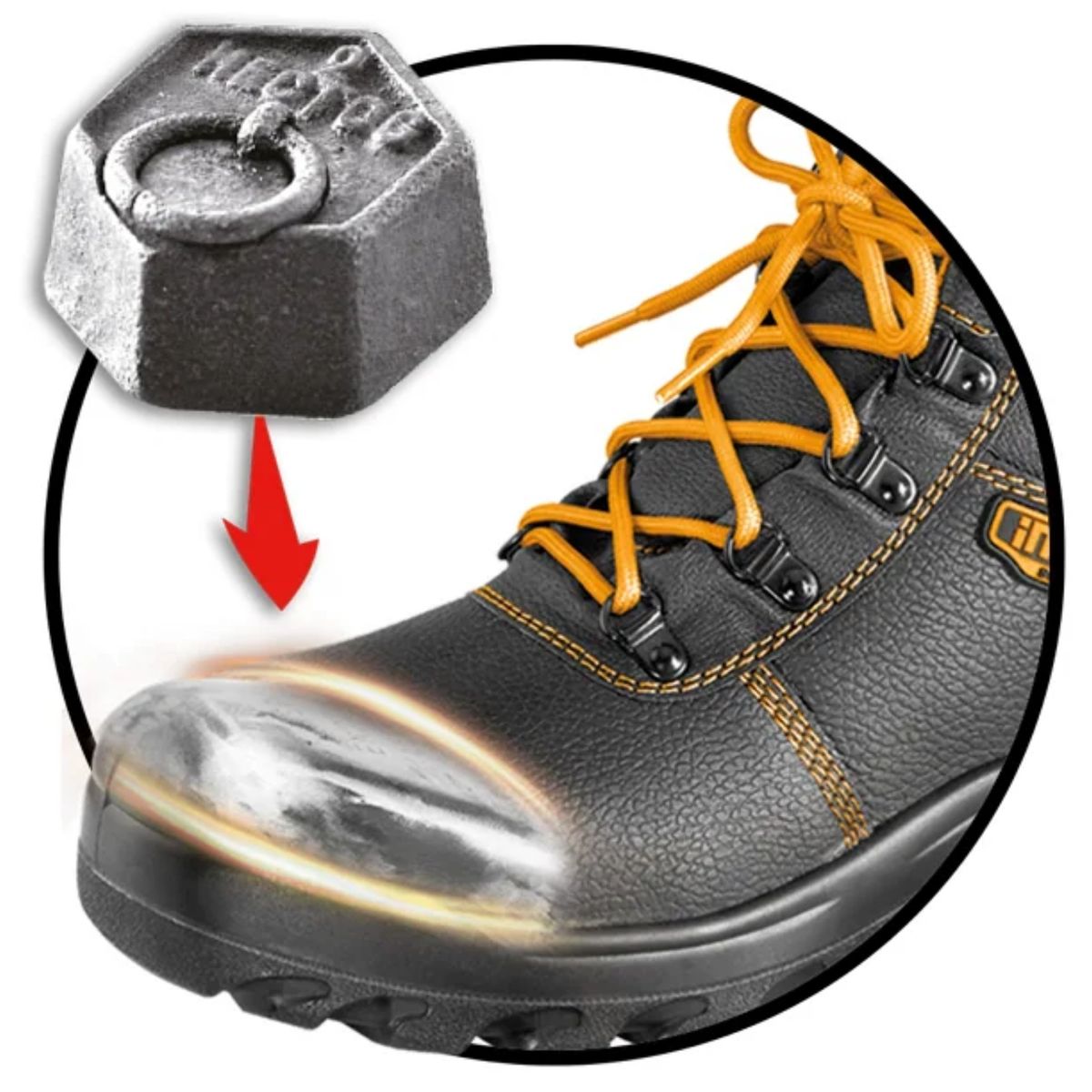 INGCO TOOLS - ZAPATO DE SEGURIDAD PUNTA DE ACERO TALLA 42