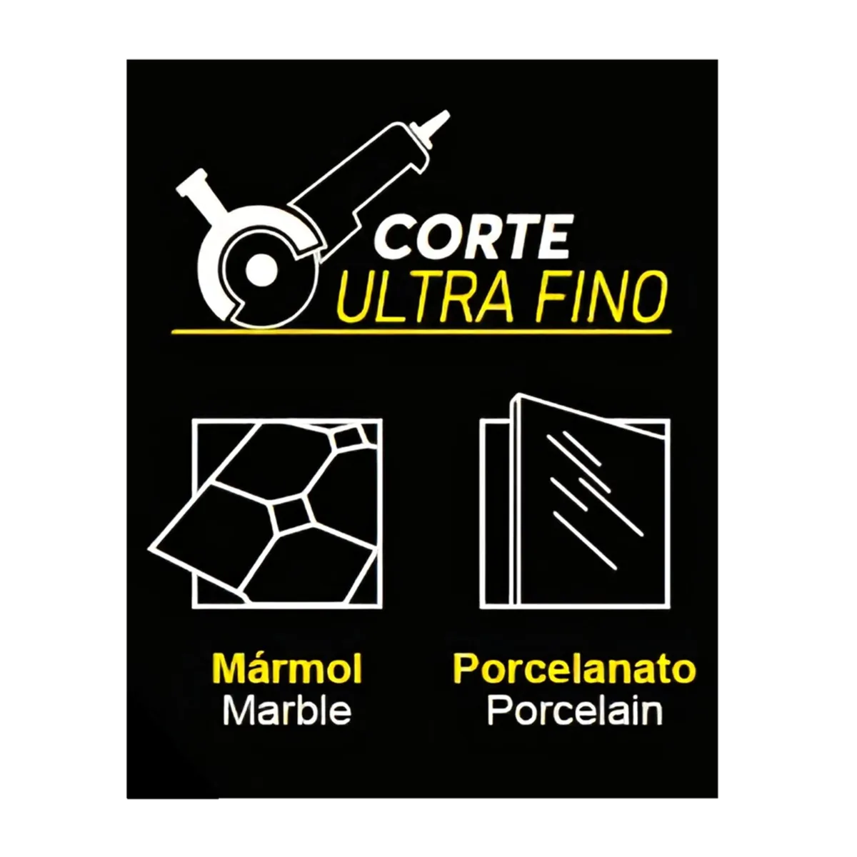 GENERICO - Disco Diamante 4 1/2" Ultra fino Cerámica Porcelana EUROTOOLS