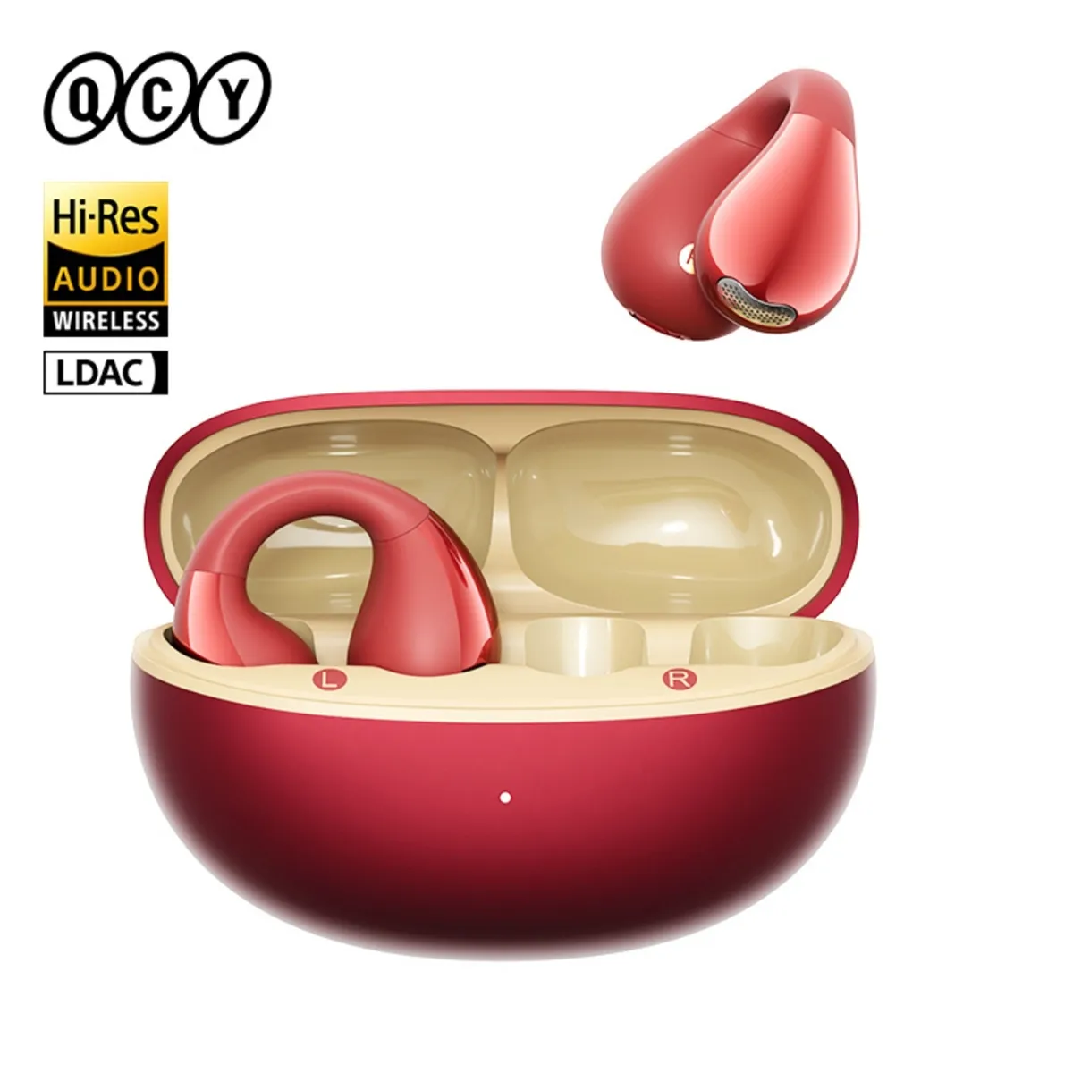 QCY - Audifonos Inalambricos QCY Crossky C30S Open Ear con Clip autonomía de 40h