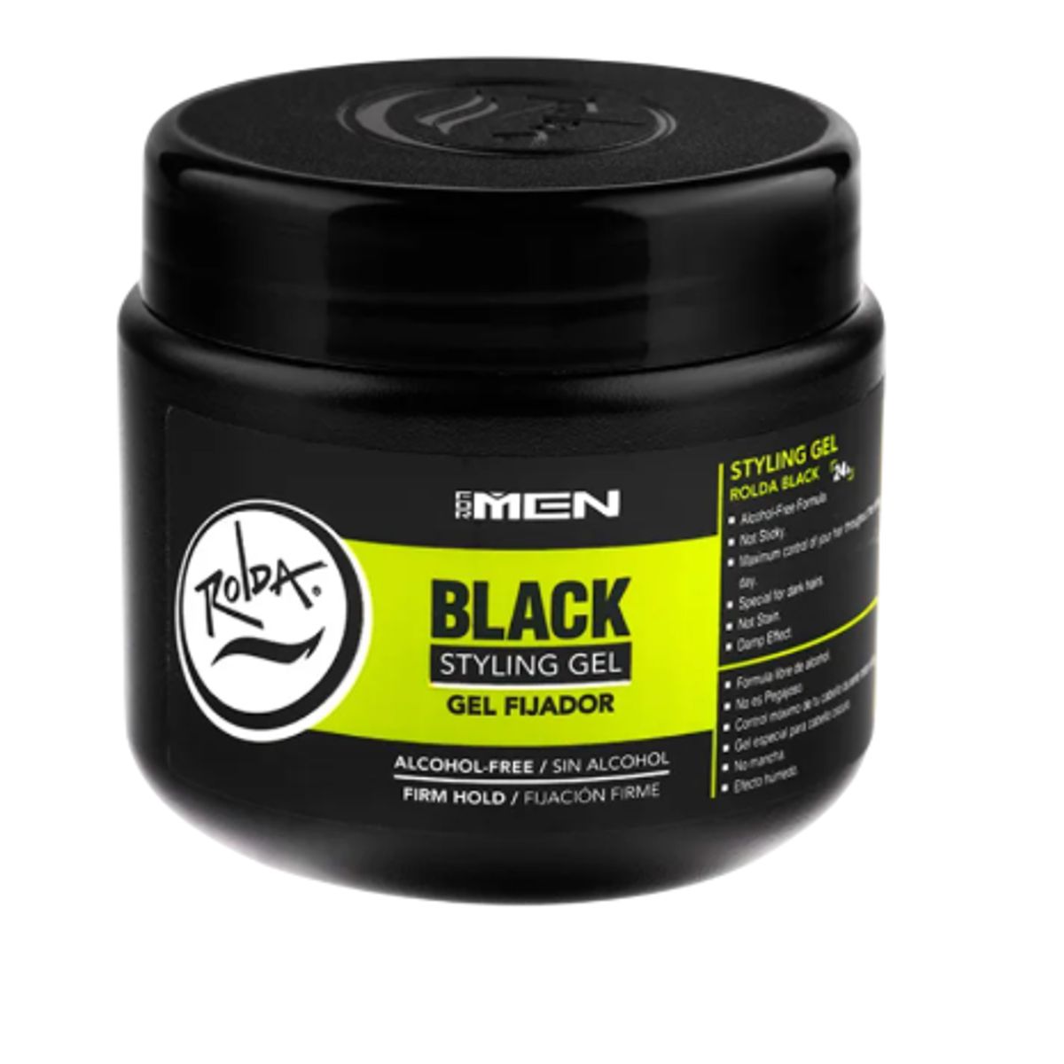 GENERICO - Gel Fijador Rolda Styling Black 250g - Sin Alcohol
