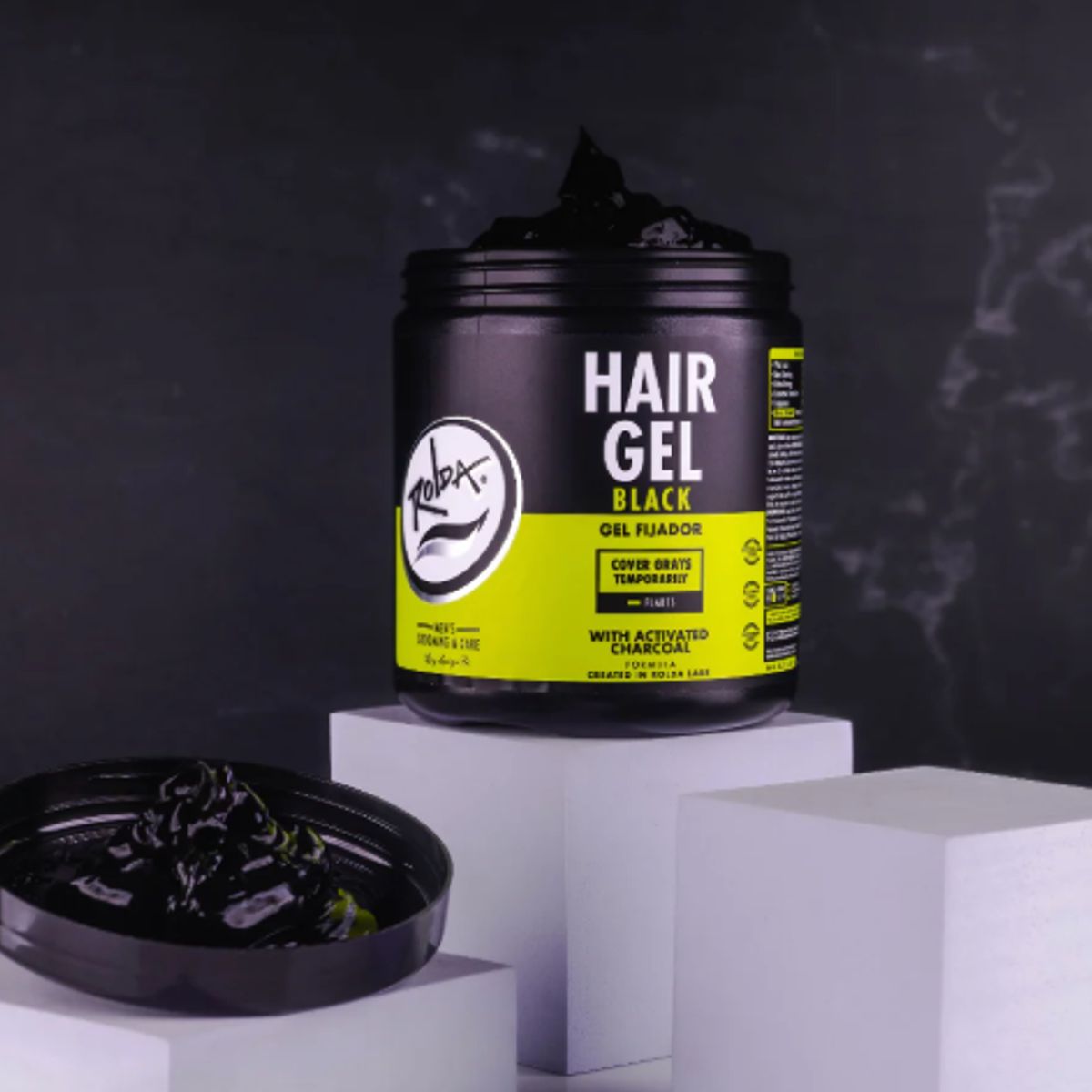 GENERICO - Rolda Gel Fijador Sin Alcohol Black 500gr