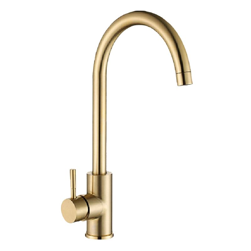 XM - GRIFO MEZCLADORA ELEGANTE PARA COCINA DORADO ACERO 304