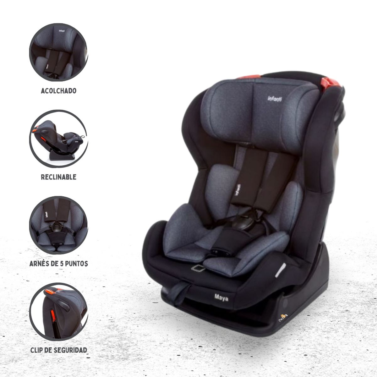 INFANTI - Silla de Auto para Bebé INFANTI «MAYA» Onyx