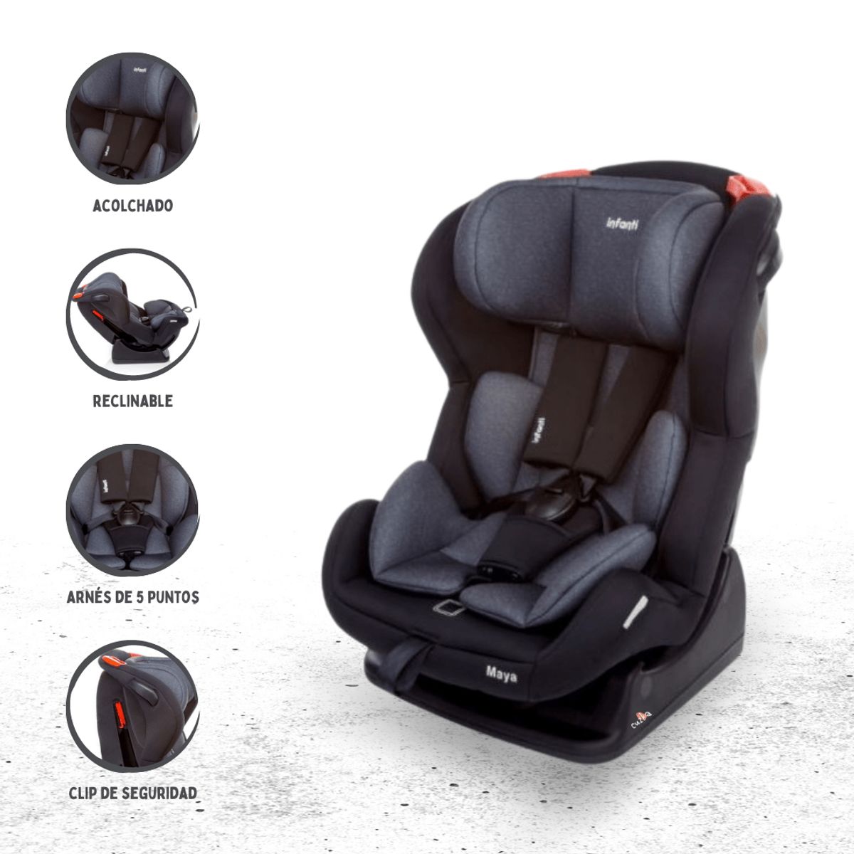 INFANTI - Silla de Auto para Bebé INFANTI «MAYA» Onyx