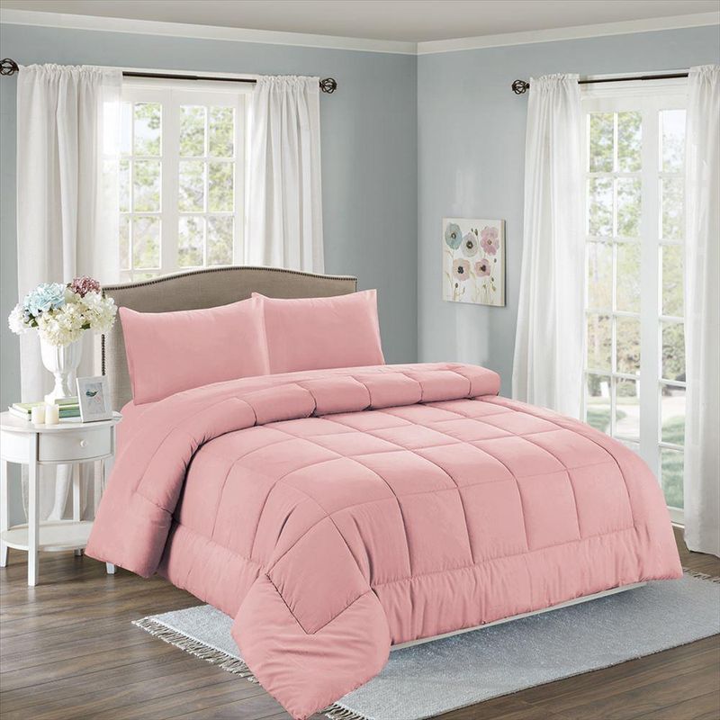 CASATEX - Edredón acolchado 2 plazas + Juego de sábanas 100% Algodón