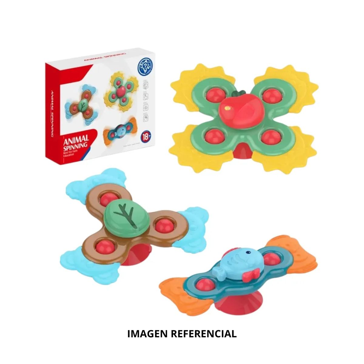 GENERICO - SPINNERS DE ANIMALES PARA BEBÉS