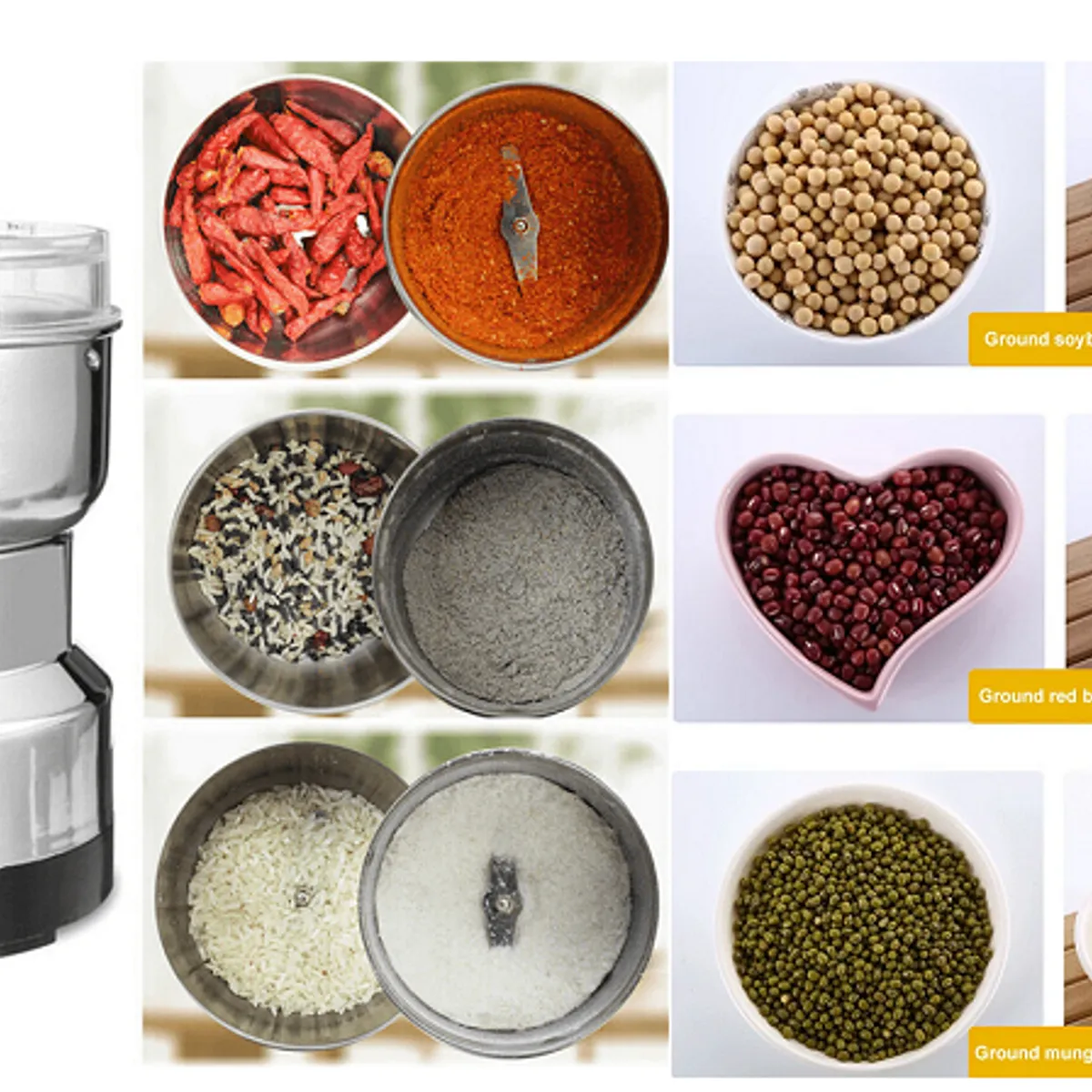 OEM - MOLINILLO MOLINO MOLEDOR ELECTRICO DE CAFE Y GRANOS