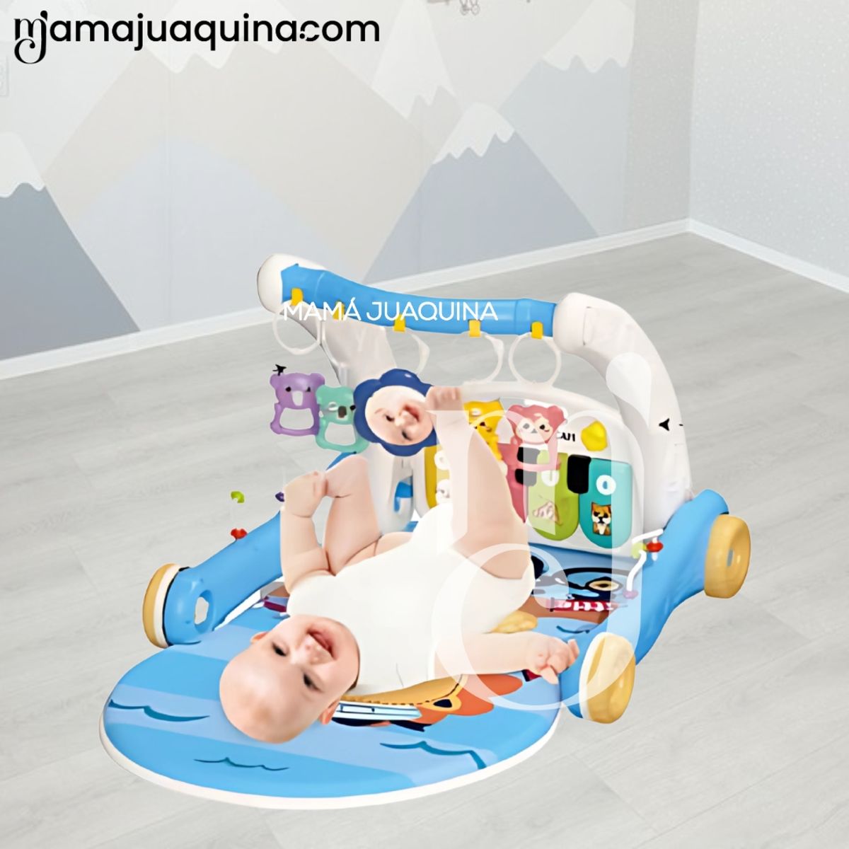 BABY - Caminador Musical 2 en 1 «PIANO WALK» Edición Limitada Blue