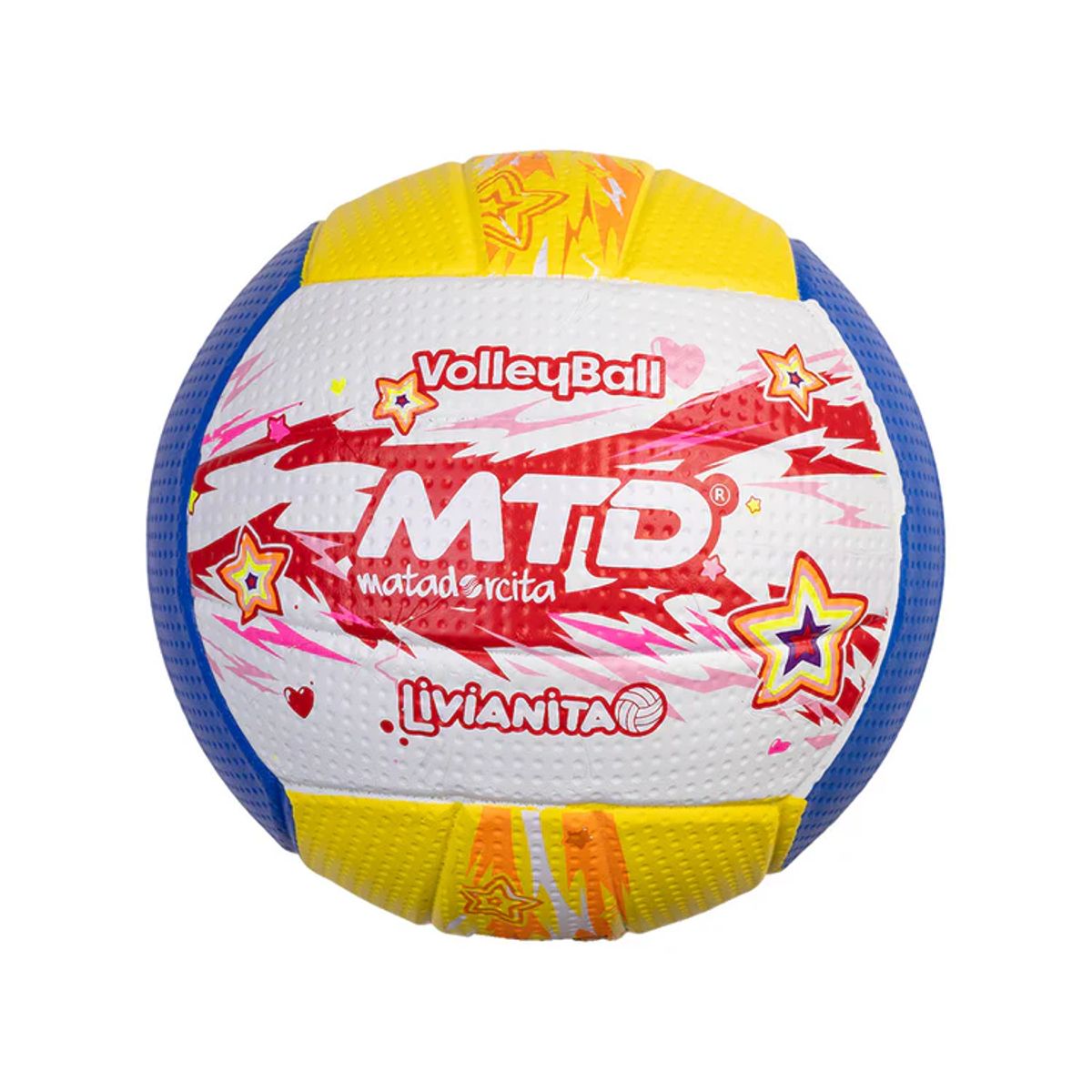 MATADORCITA - PELOTA DE VOLEY MTD LIVIANITA MULTICOLOR AAMRILLO