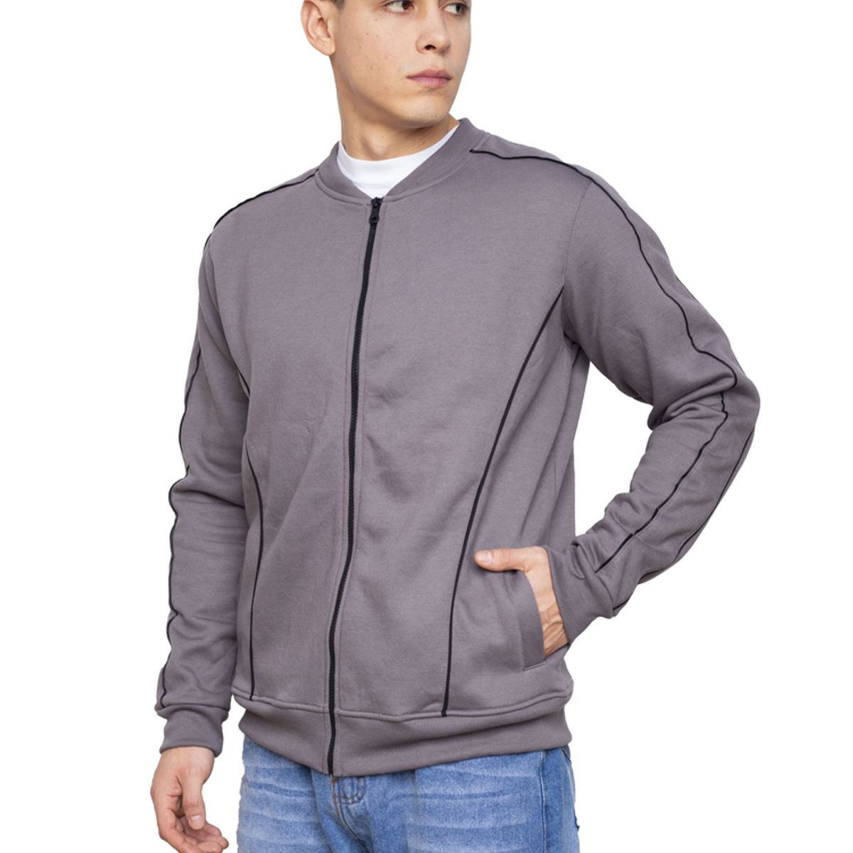 NEW YORK STARS - Casaca American Vein - Plomo - New York Stars NY