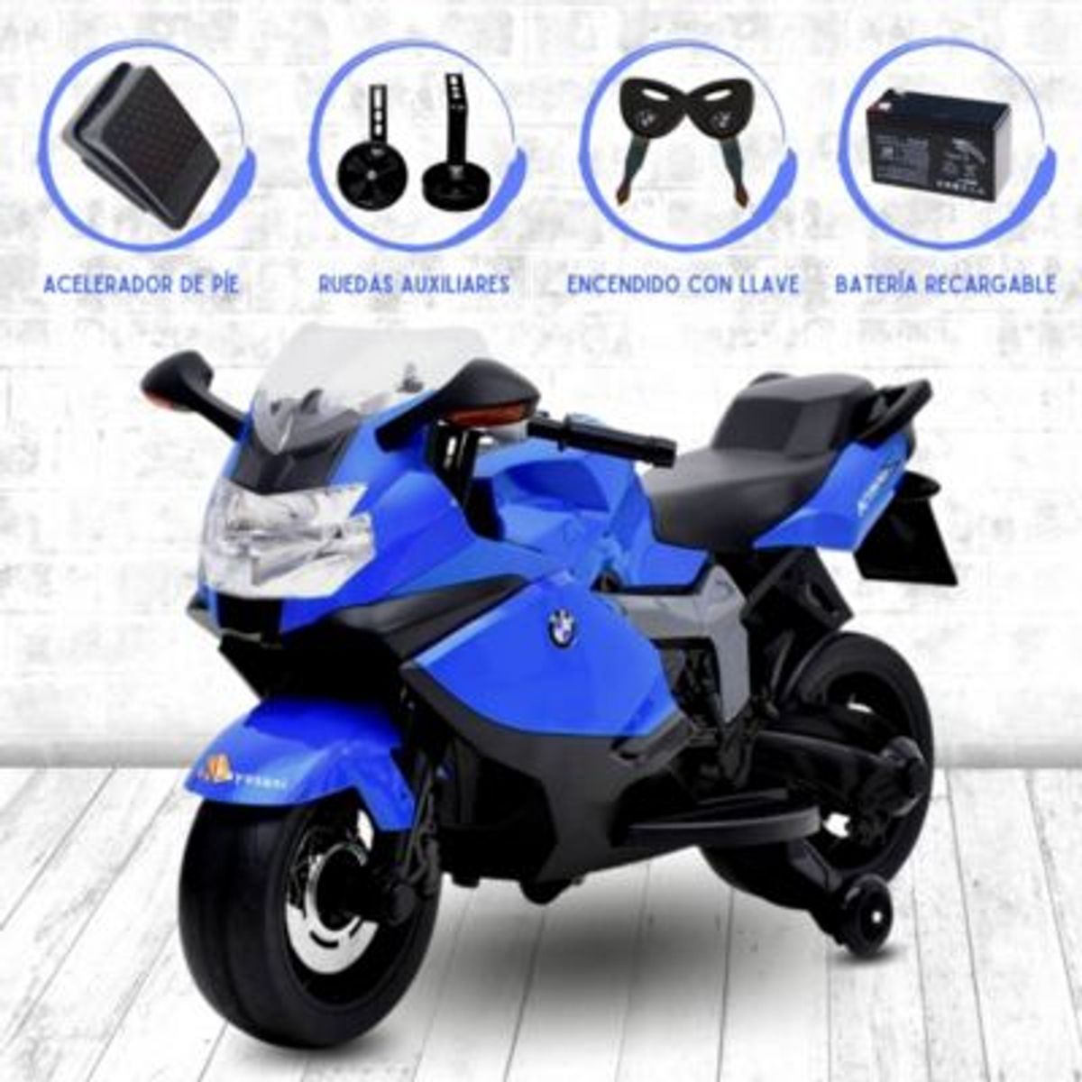 BMW - Moto a Batería BMW Licenced Blue