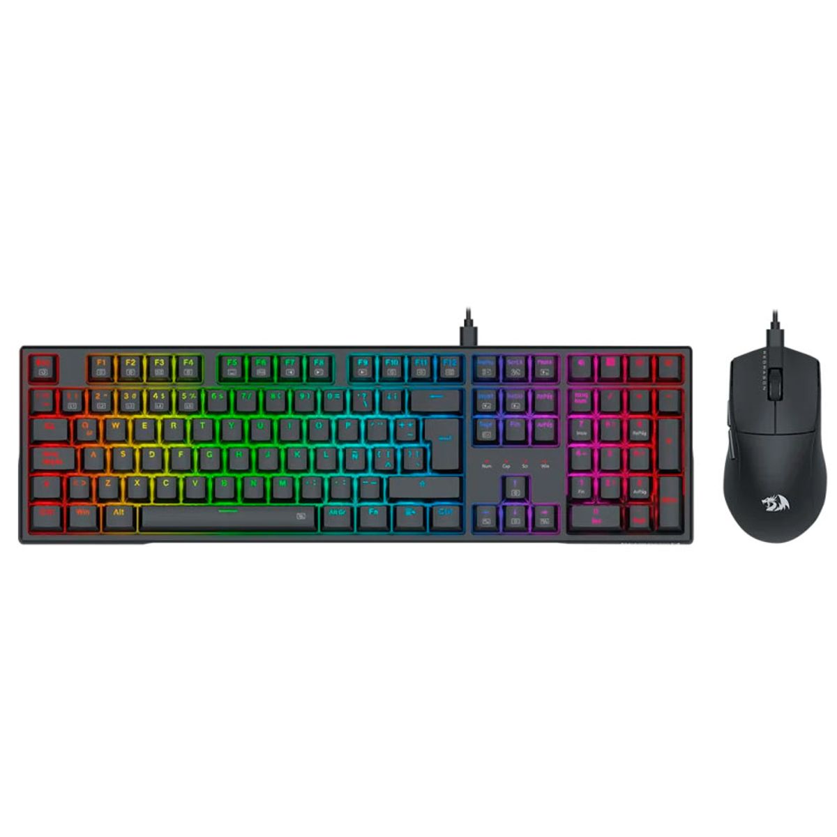 REDRAGON - Combo Redragon S146-SP Teclado Trundle K668+ Mouse M724