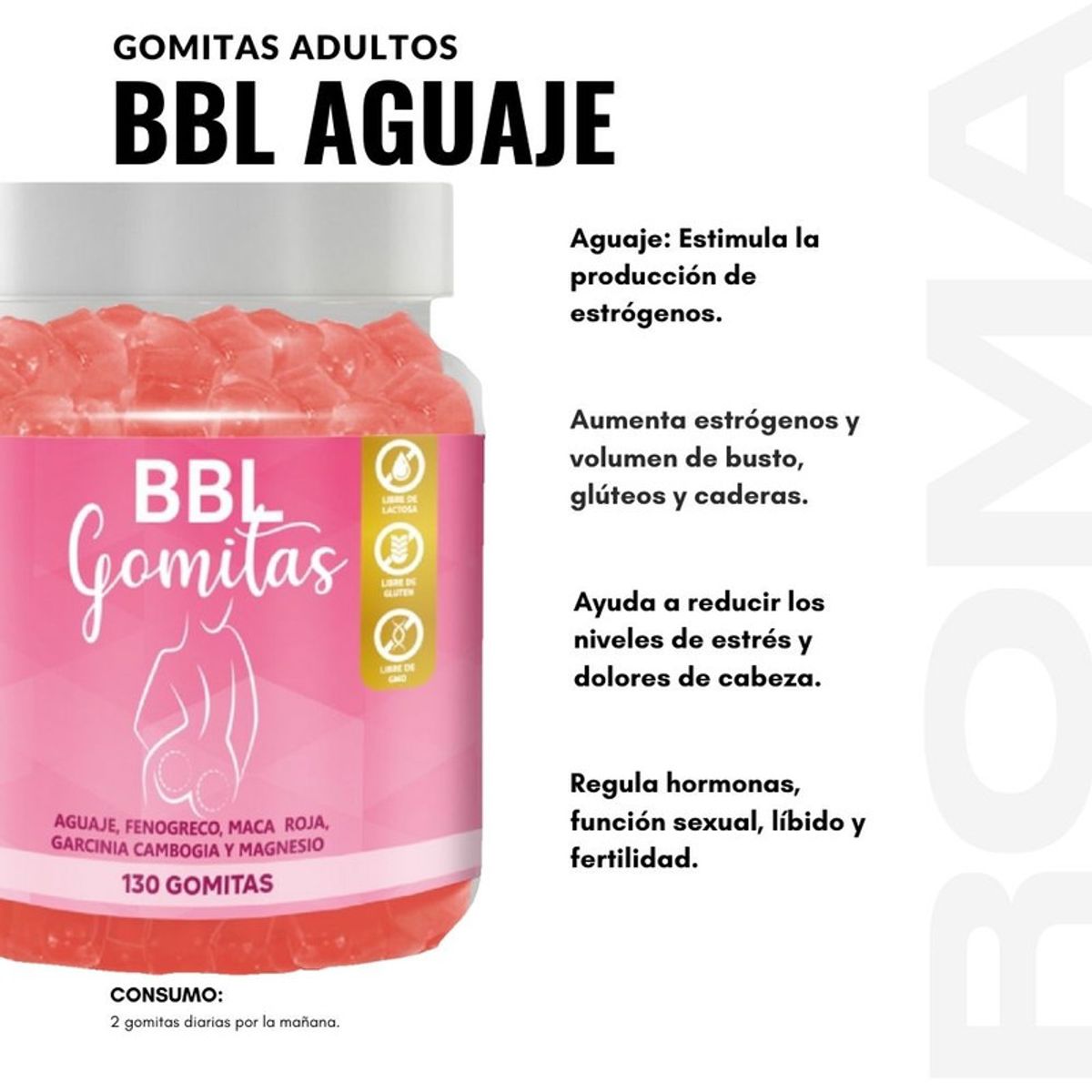 SOTTCOR - GOMITAS AGUAJE BBL+GOMITAS COLÁGENO CON BIOTINA+NAD+ HEALTHNATURAL