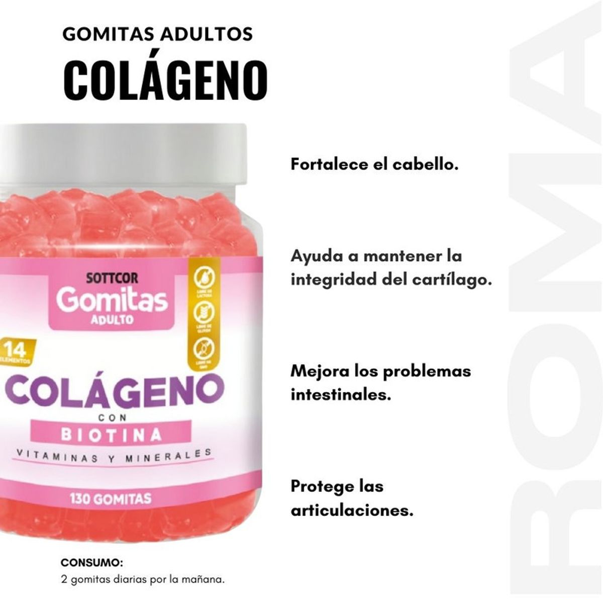 SOTTCOR - GOMITAS COLÁGENO +  PPMPRE Y POST MENOPAUSIAHEALTHNATURAL