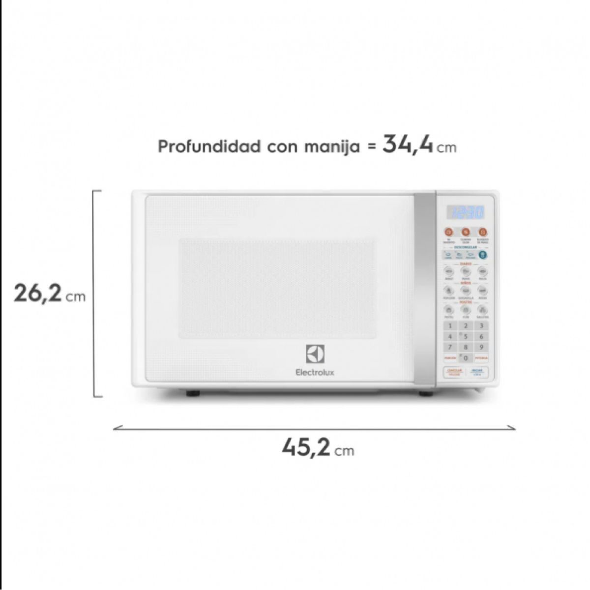 ELECTROLUX - EMDO17S2GSRUW - Horno Microondas Blanco 17L Electrolux