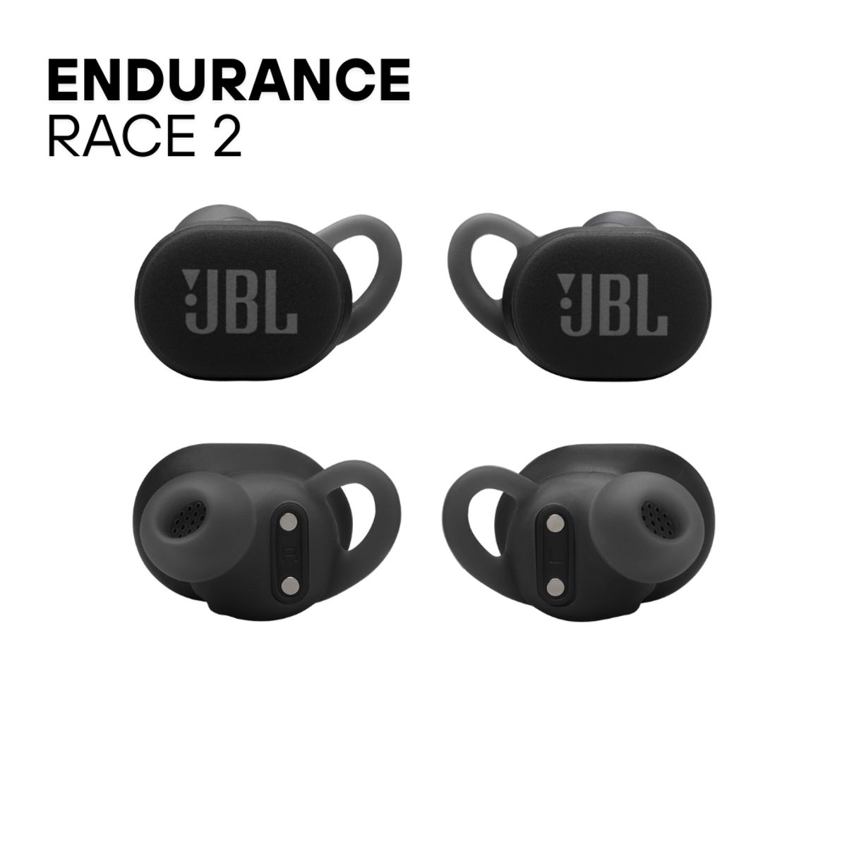 JBL - Audífono JBL Endurance Race 2 con Cancelación de Ruido - Negro