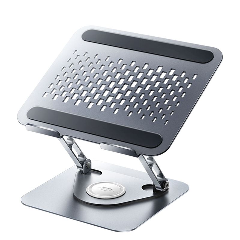 REMAX - Soporte Remax RM‑C09 Space Gray Notebook Giratorio 360° Ajustable