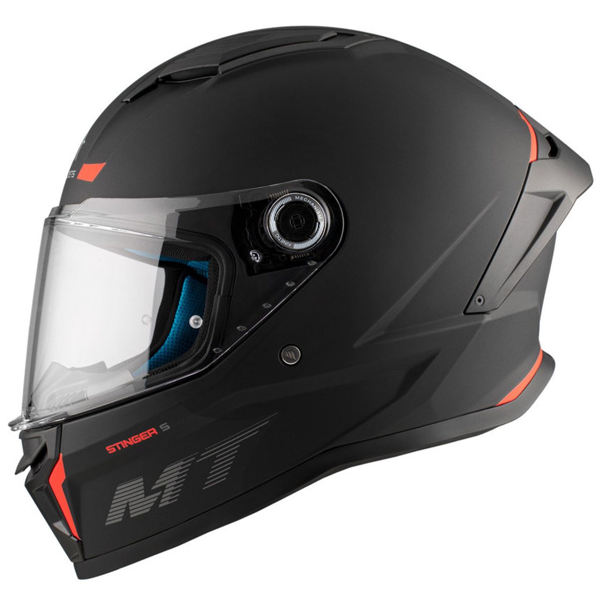 MT HELMETS - CASCO MT STINGER 2 SOLID NEGRO MATE L
