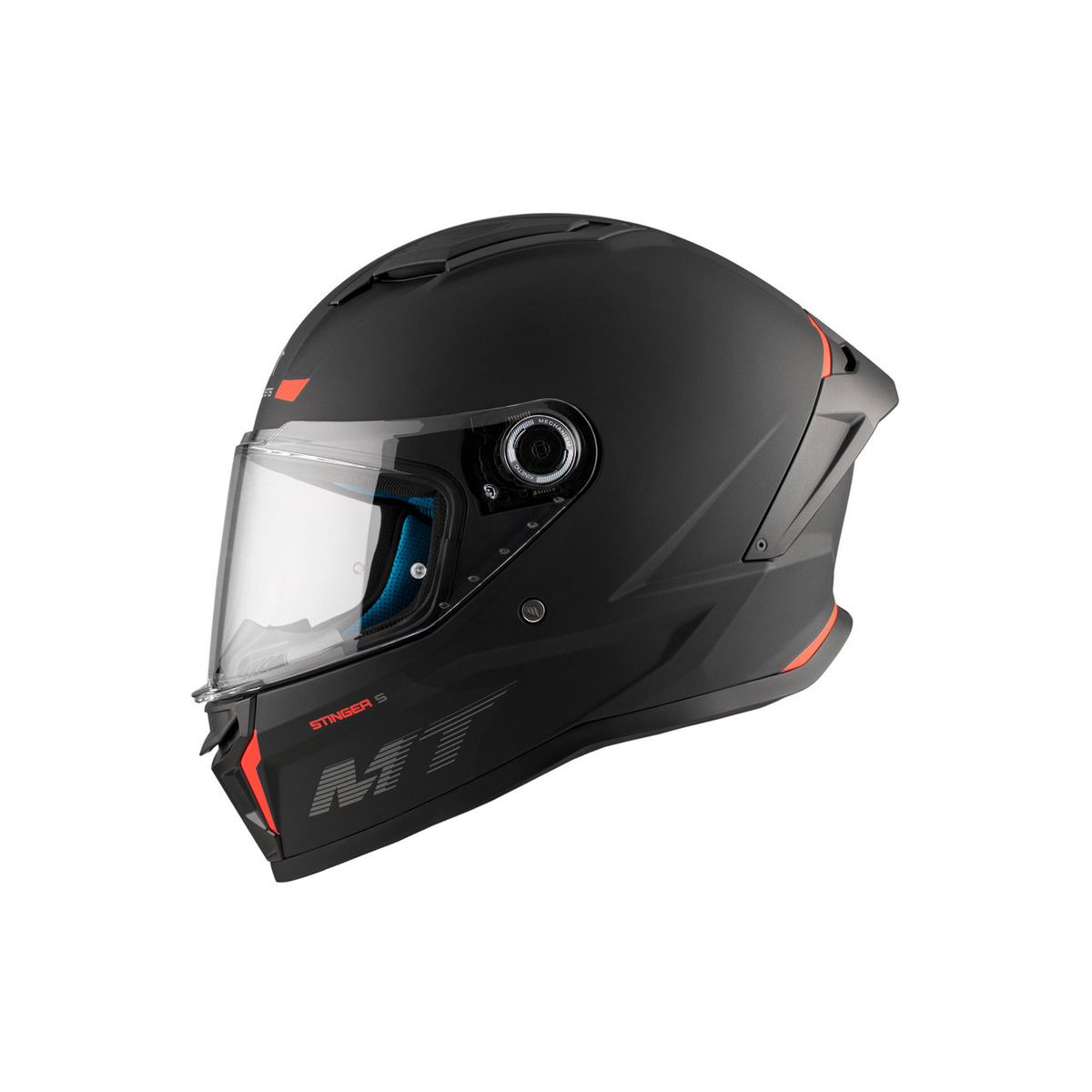 MT HELMETS - CASCO MT STINGER 2 SOLID NEGRO MATE L