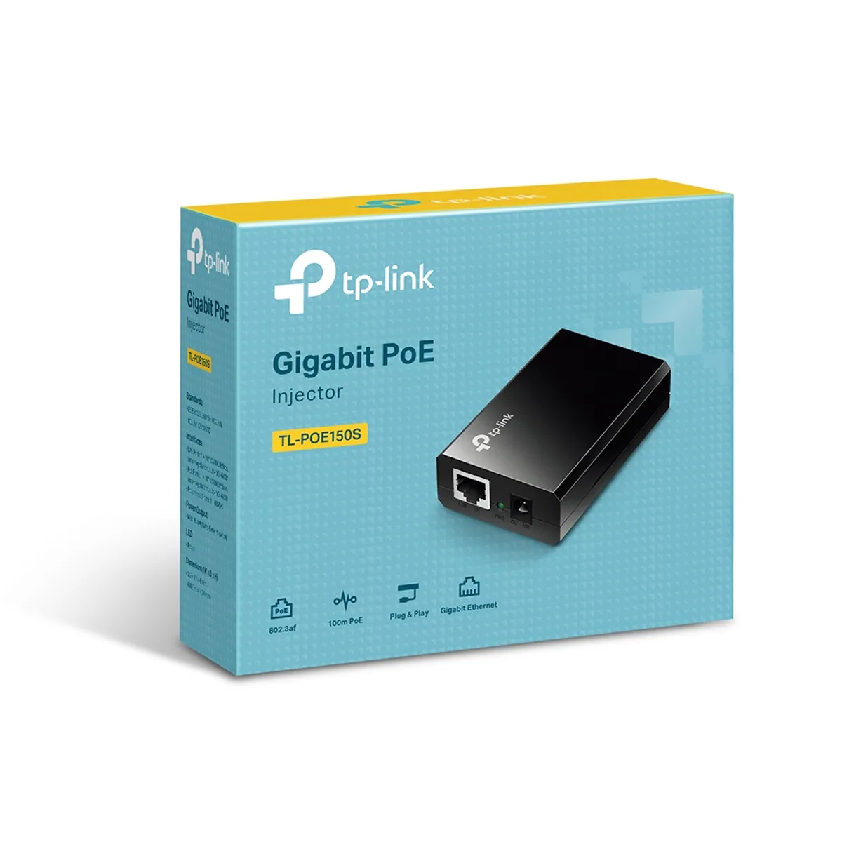 TP LINK - Adaptador poe Tp-Link TL-POE150S Gigabit inyector 154W