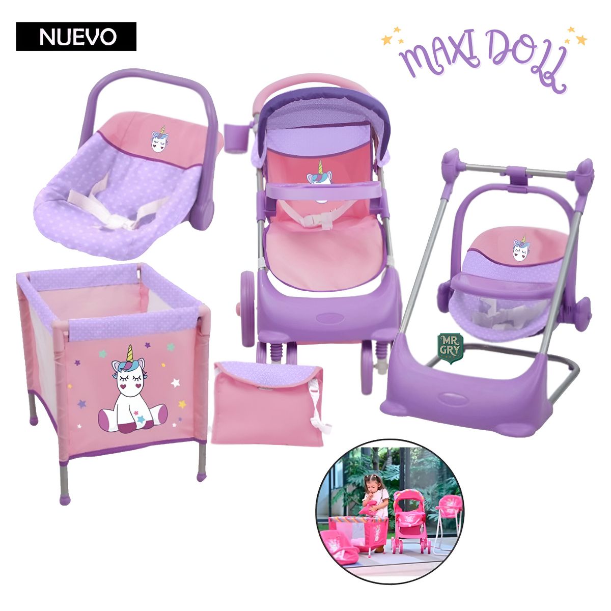 BABY KITS - Set de Muñecas Baby Kits Maxi Doll Unicornio