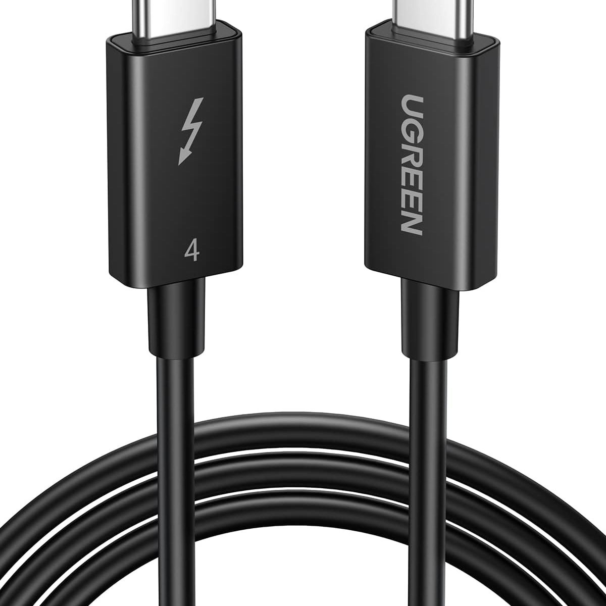 UGREEN - Cable Cargador Ugreen Usb C Thunderbolt 4 Pd 100 W 40 Gbps Color Negro